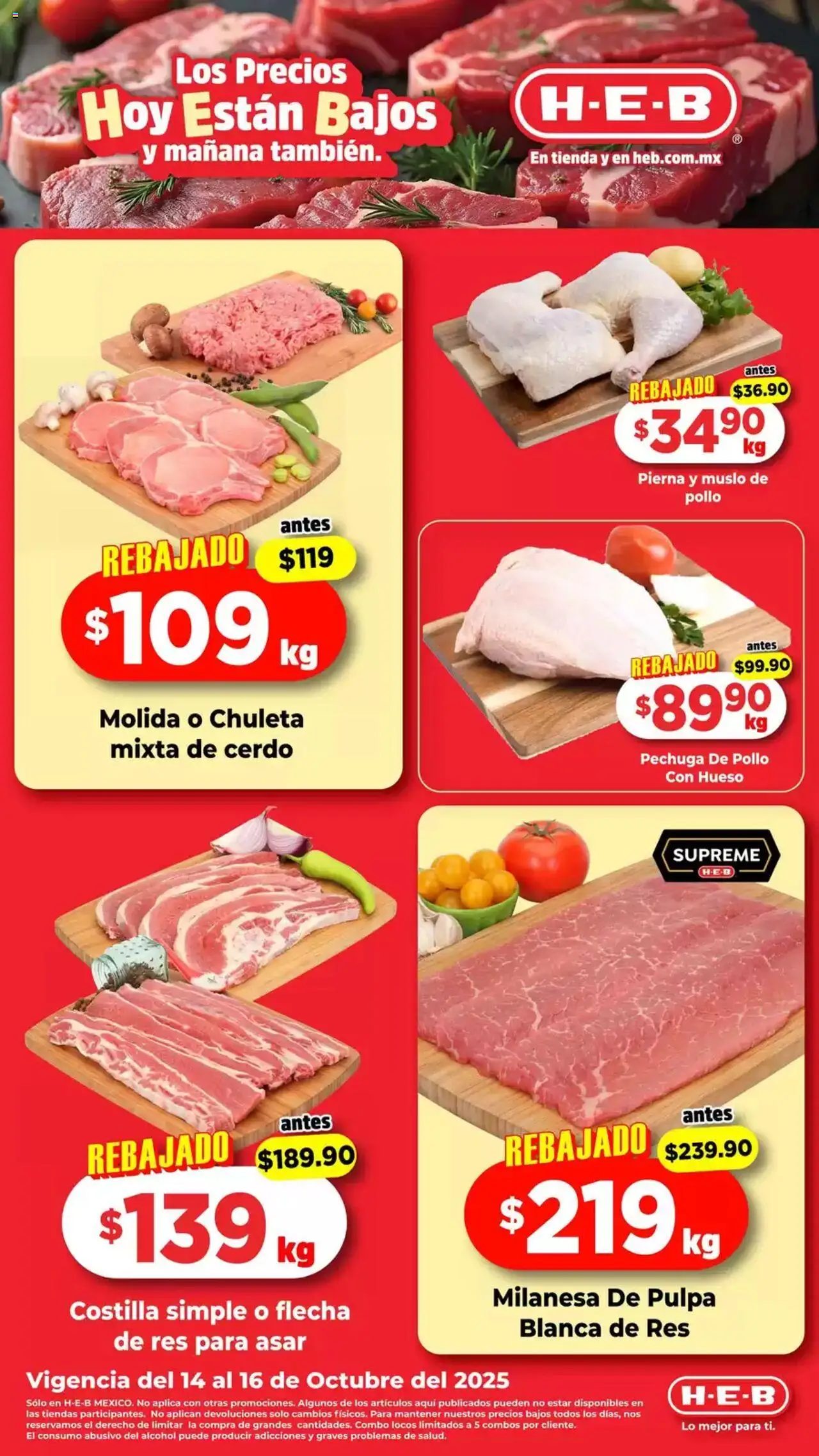 H-E-B - Folleto - página 1- válido desde 14/10/2025