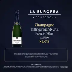 La Europea catálogo Taittinger Grands Crus Prelude, válido desde 15/12/2025