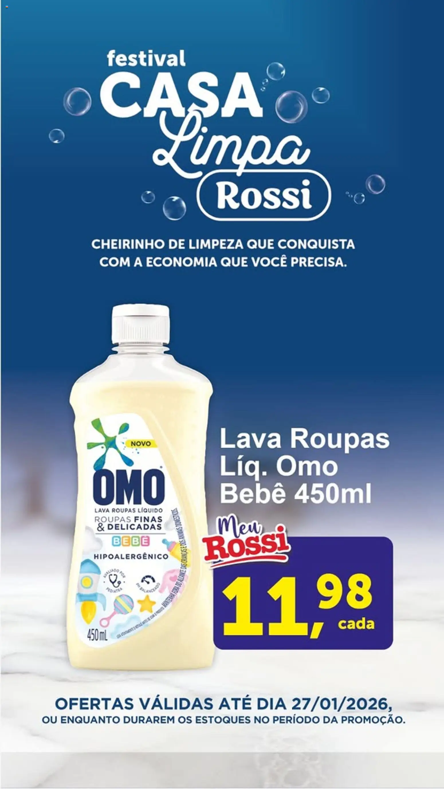 Rossi Supermercados - Ofertas Casa Limpa - página 1- válido a partir de 22/01/2026
