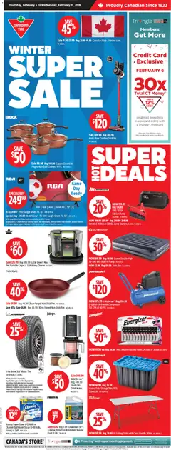 Preview Canadian Tire weekly flyer valid from Feb 5, 2026