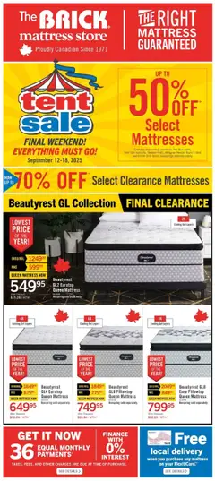 Preview The Brick - Brick Mattress Store valid from Sep 12, 2025