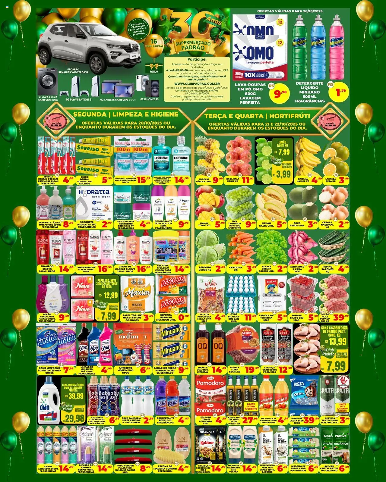 Supermercado Padrão - Ofertas da semana  - página 1- válido a partir de 20/10/2025
