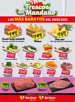 Soriana - Frescos del Mandado Mercado: Saltillo y Torreón válido desde 09/12/2025