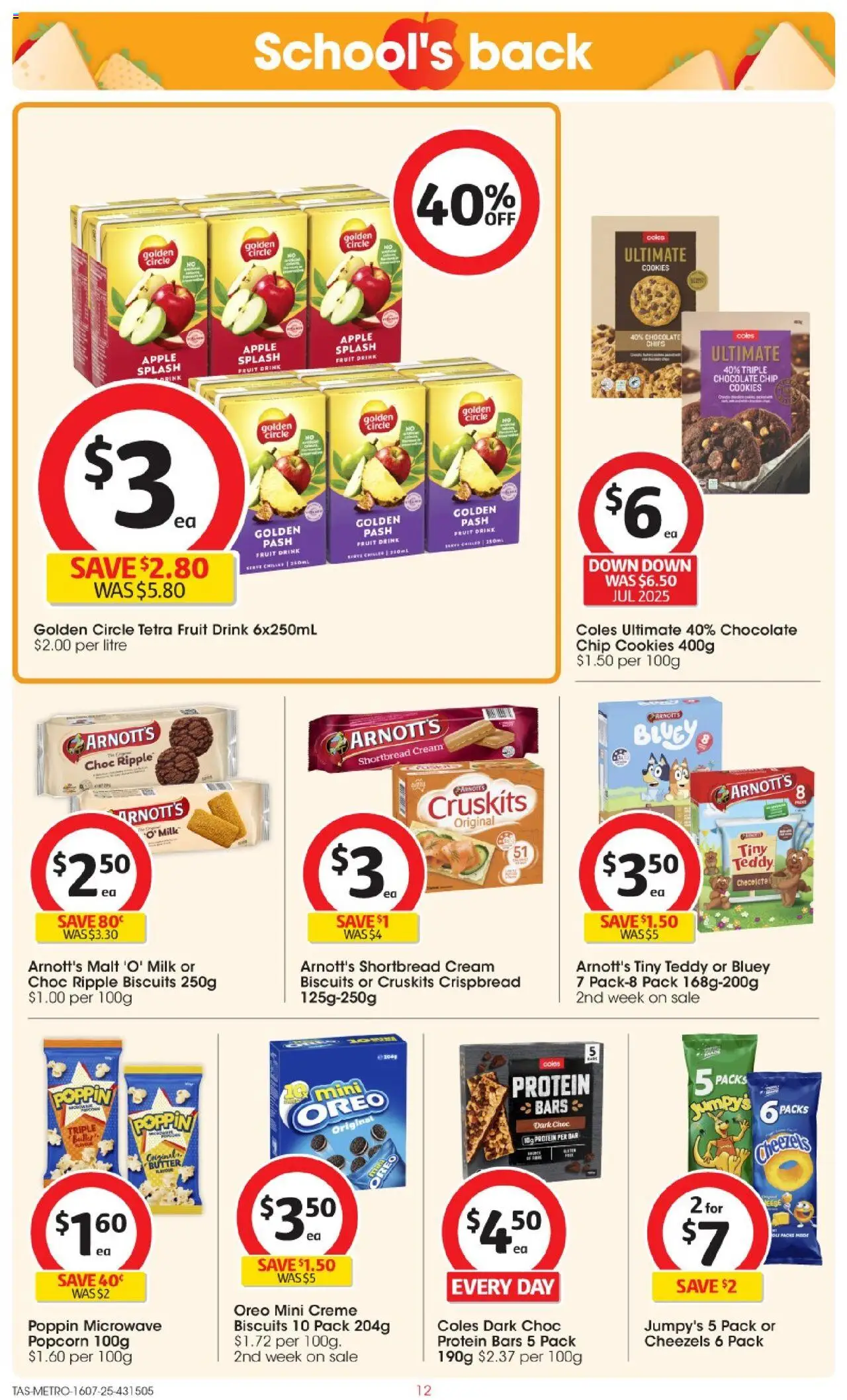 Coles Catalogue TAS - page 12- valid from 16/07/2025