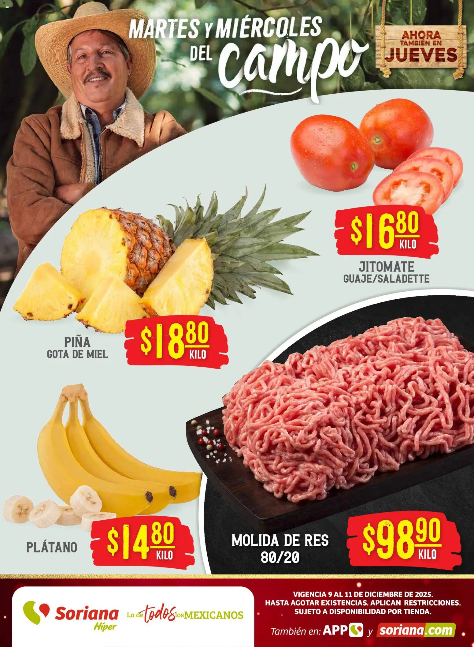 Soriana - Martes y Miércoles del Campo Híper: Juárez - página 1- válido desde 10/12/2025