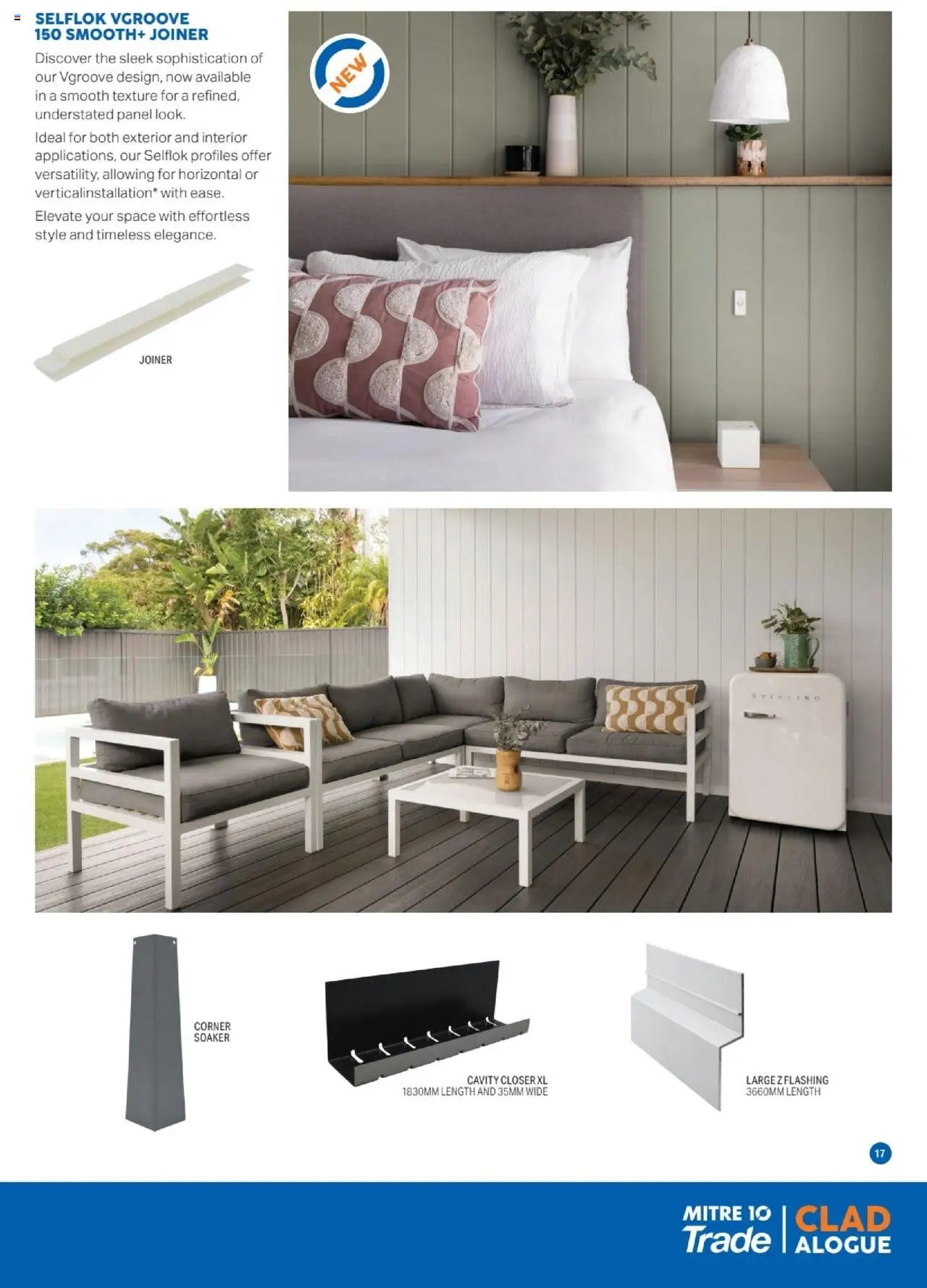 Mitre 10 - Cladalogue E-Selection Guide 2025 - page 17- valid from 27/06/2025