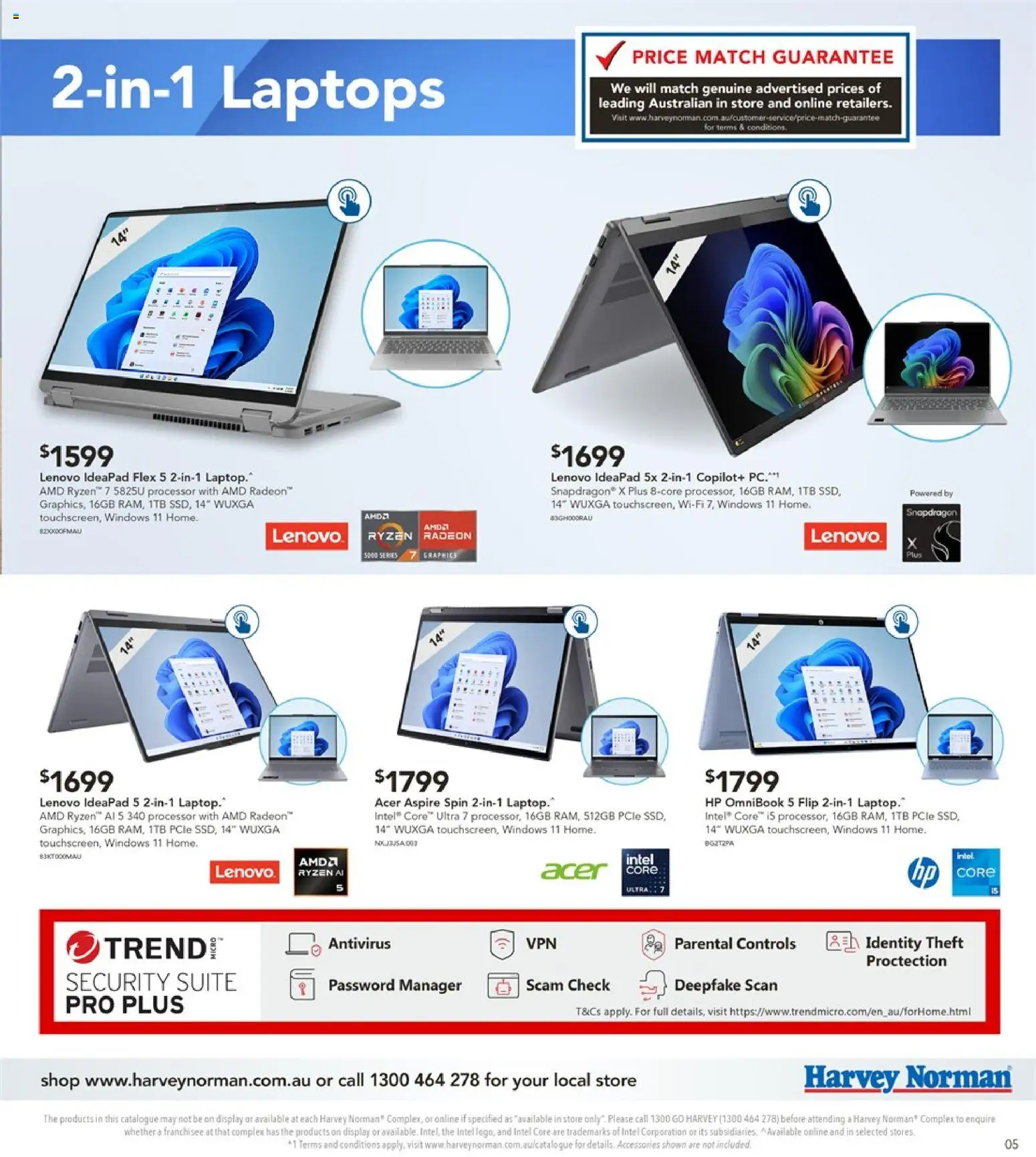 Harvey Norman  Catalogue  - page 5- valid from 14/01/2026