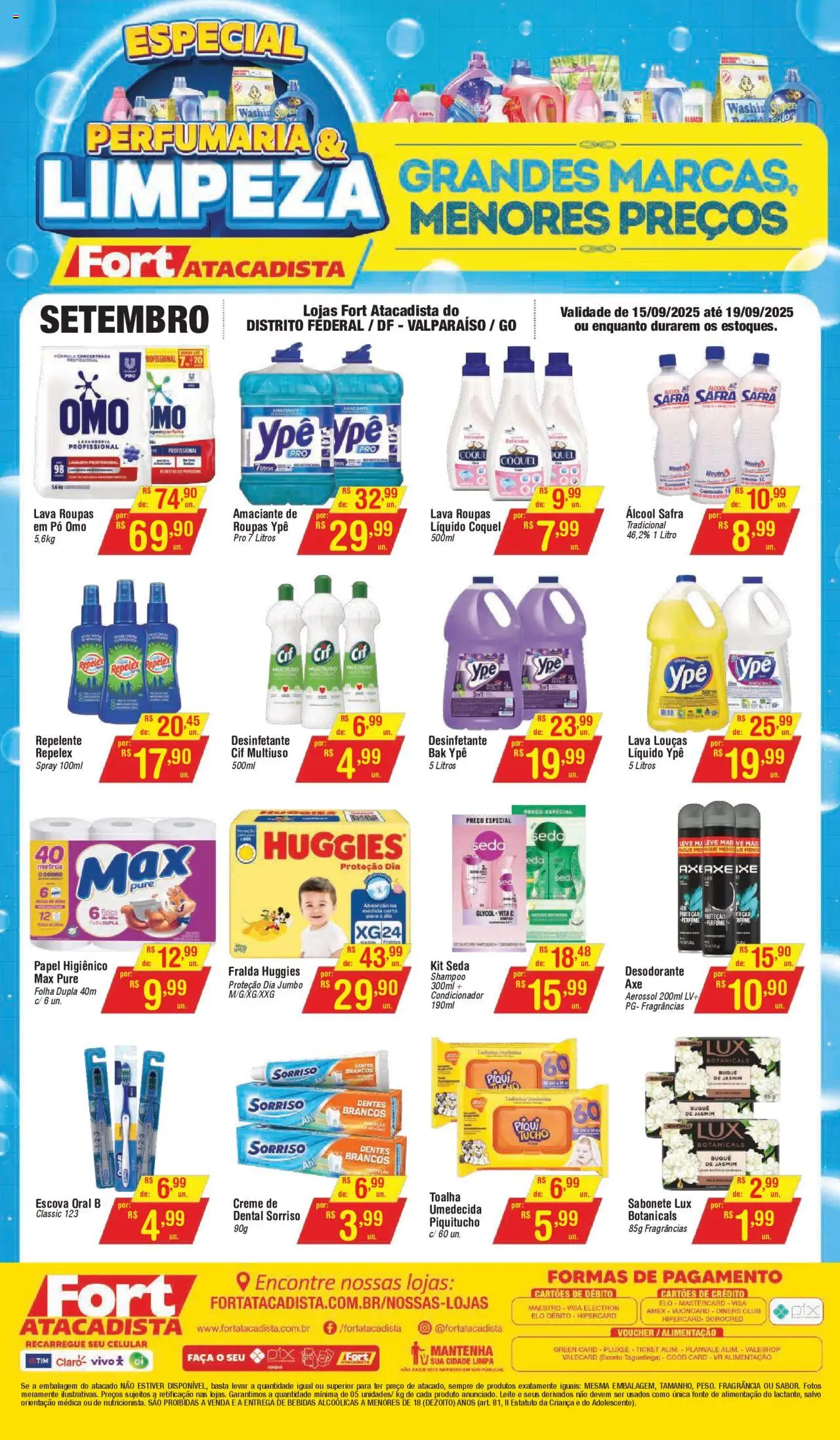 Fort Atacadista - Ofertas Perfumaria e Limpeza - página 1- válido a partir de 15/09/2025
