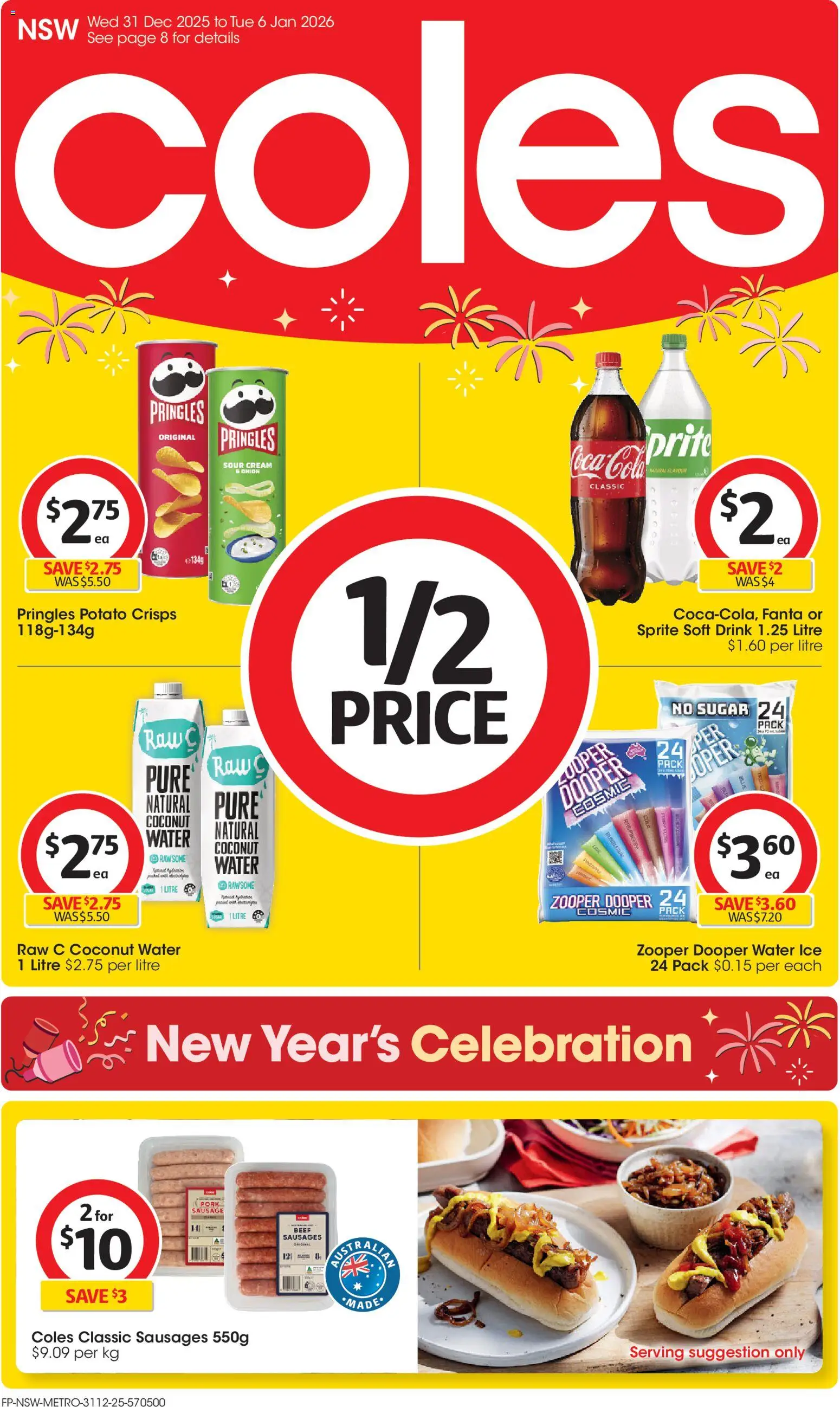 Coles  Catalogue  - page 1- valid from 31/12/2025