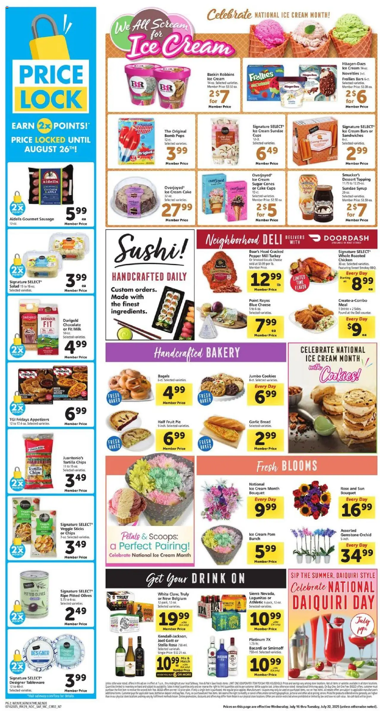 Safeway Weekly Ad - CA - page 2- valid from 07/16/2025