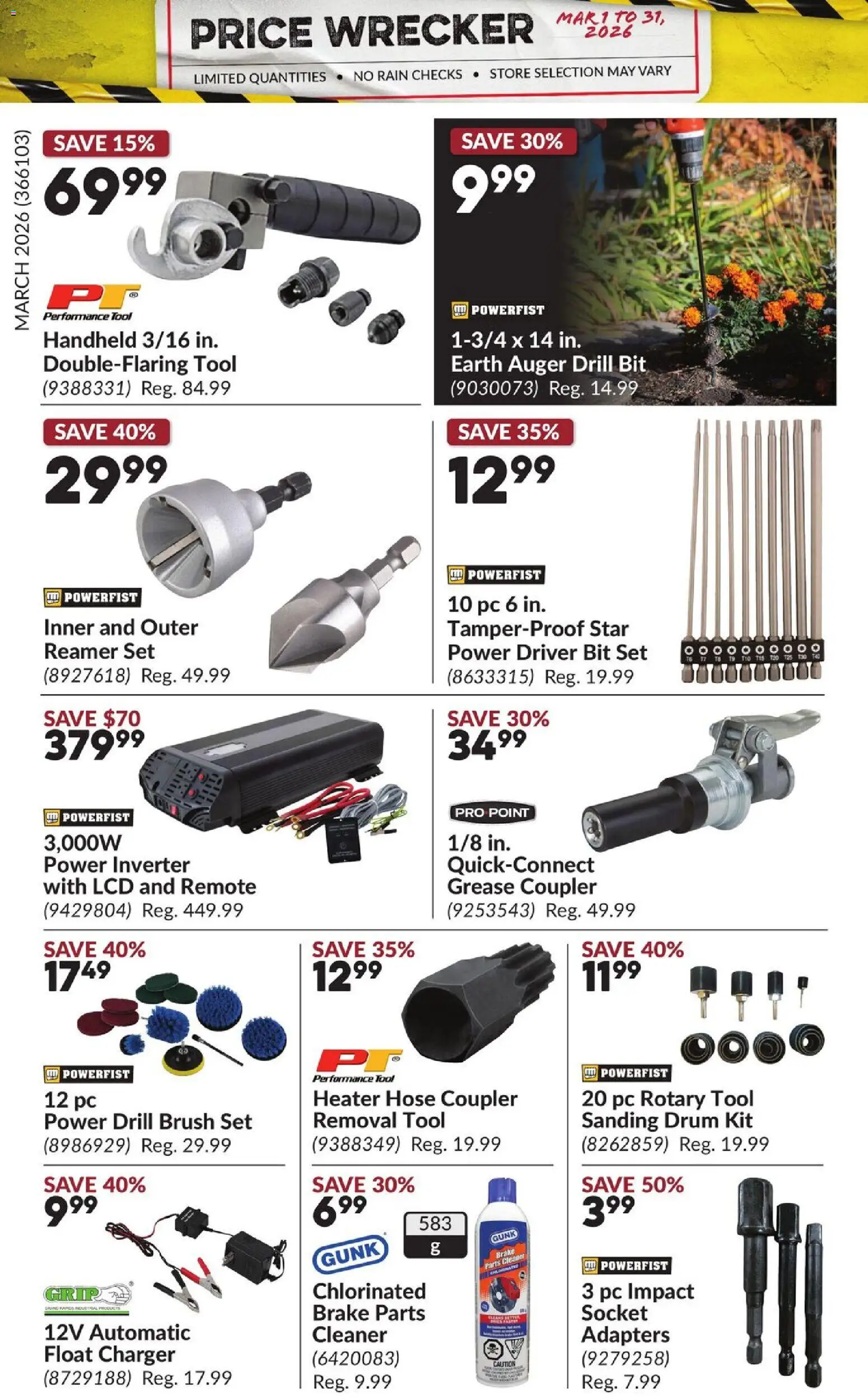 Princess Auto flyer - Price Wrecker - page 20- valid from Mar 1, 2026