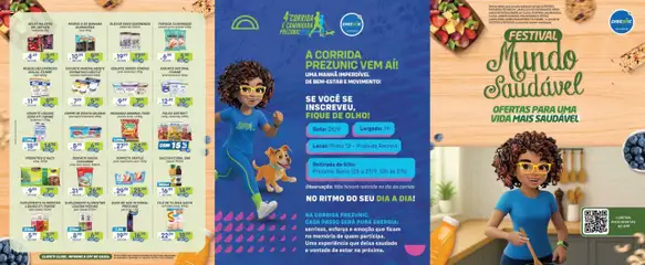 Pré-visualização Encarte Festival Mundo Saudável Prezunic válida a partir de 15/09/2025