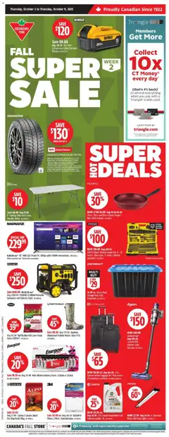 Preview Canadian Tire weekly flyer / circulaire valid from Oct 2, 2025