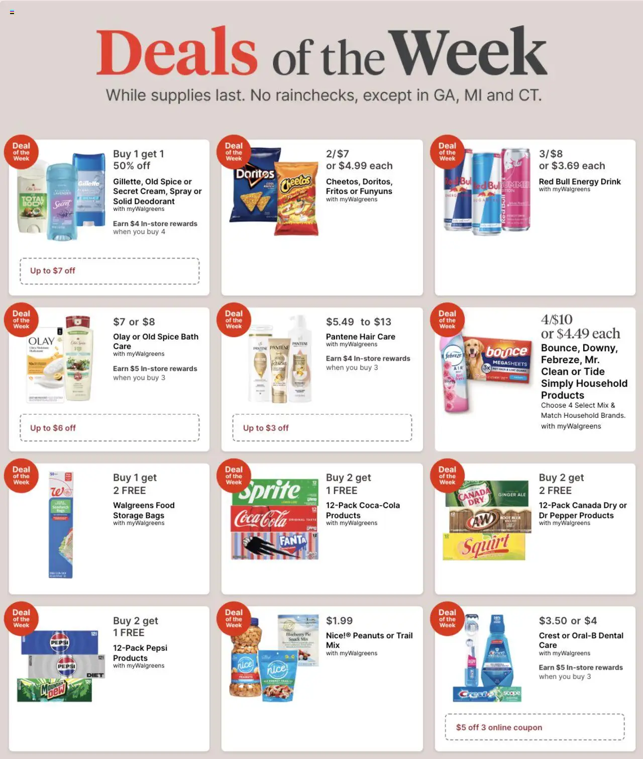 Walgreens Weekly Ad - page 1- valid from 09/28/2025