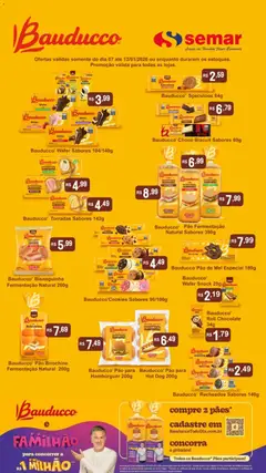 Pré-visualização Semar Supermercado - Ofertas Bauducco válida a partir de 07/01/2026
