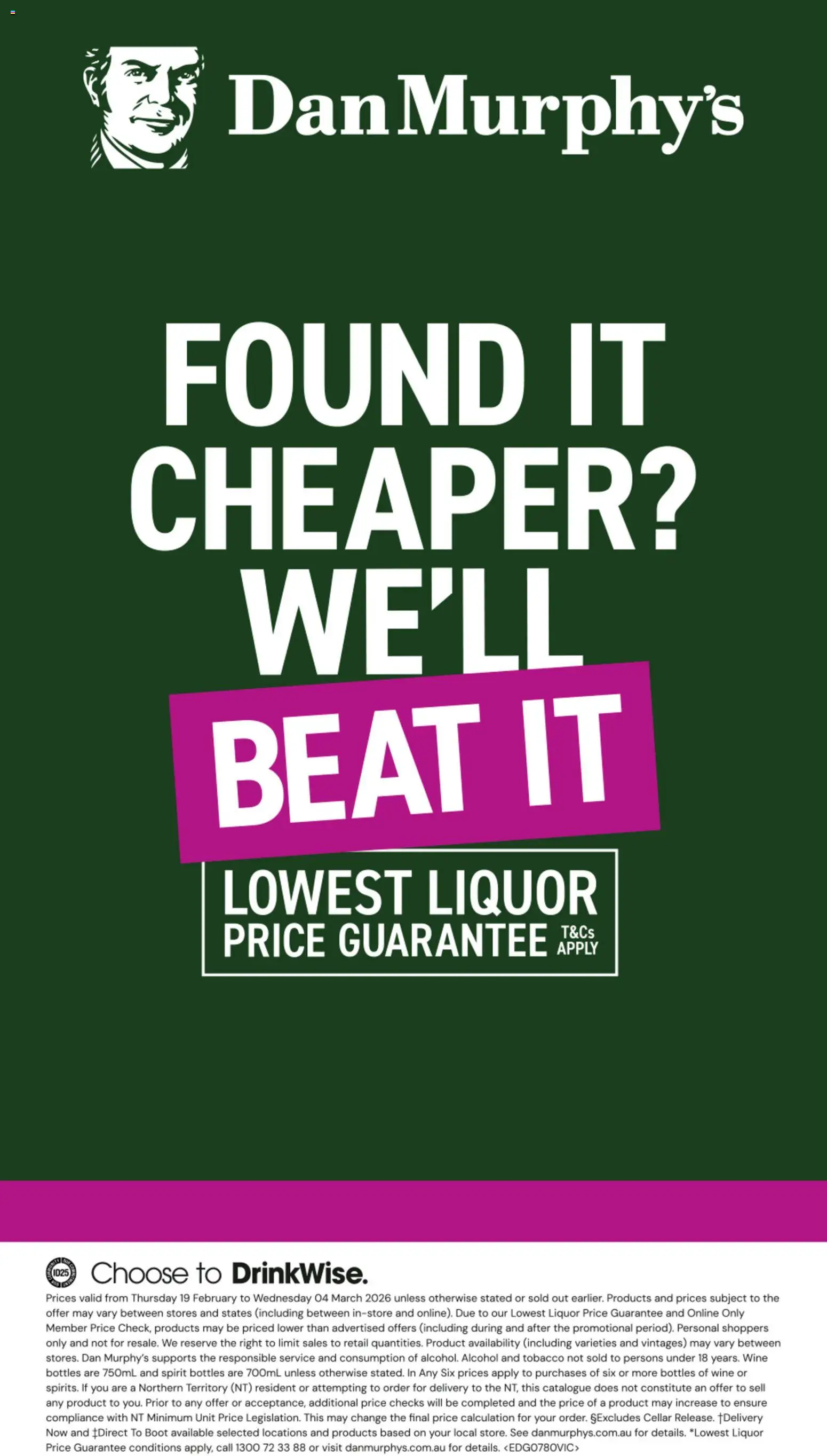 Dan Murphy's Catalogue  - page 39- valid from 19/02/2026