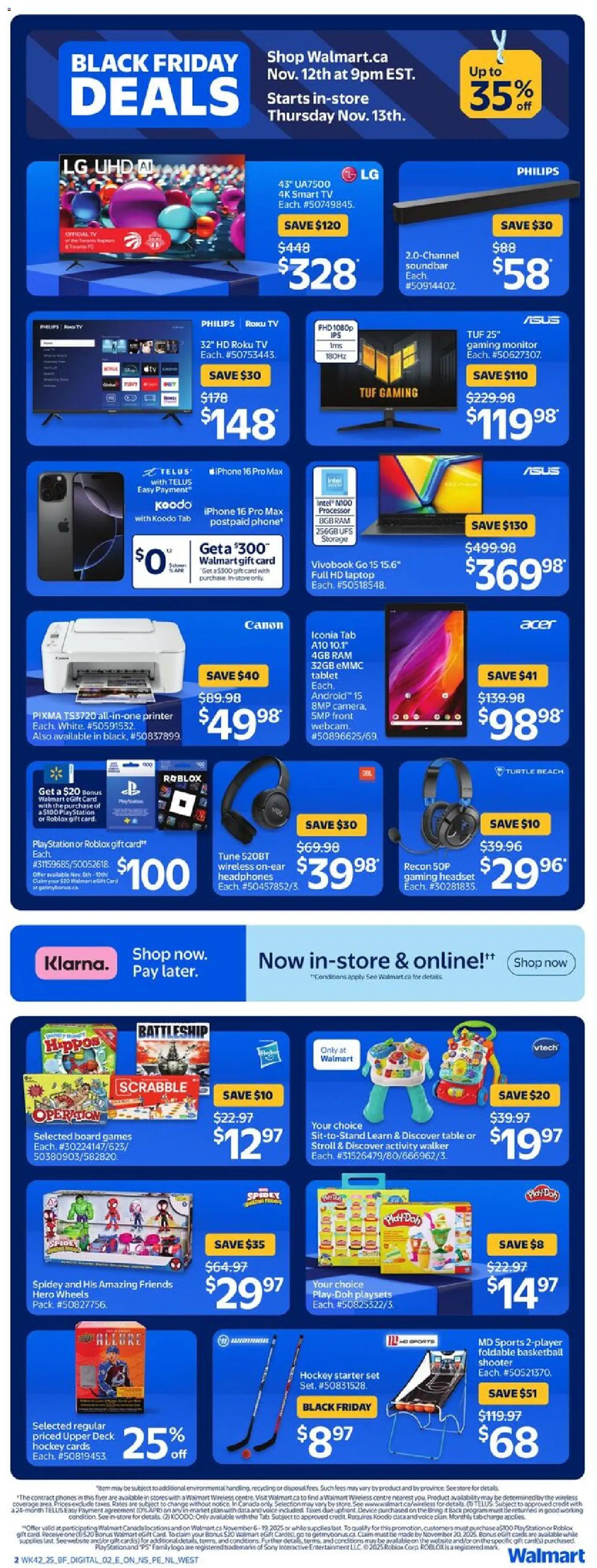 Walmart weekly flyer - page 17- valid from Nov 13, 2025