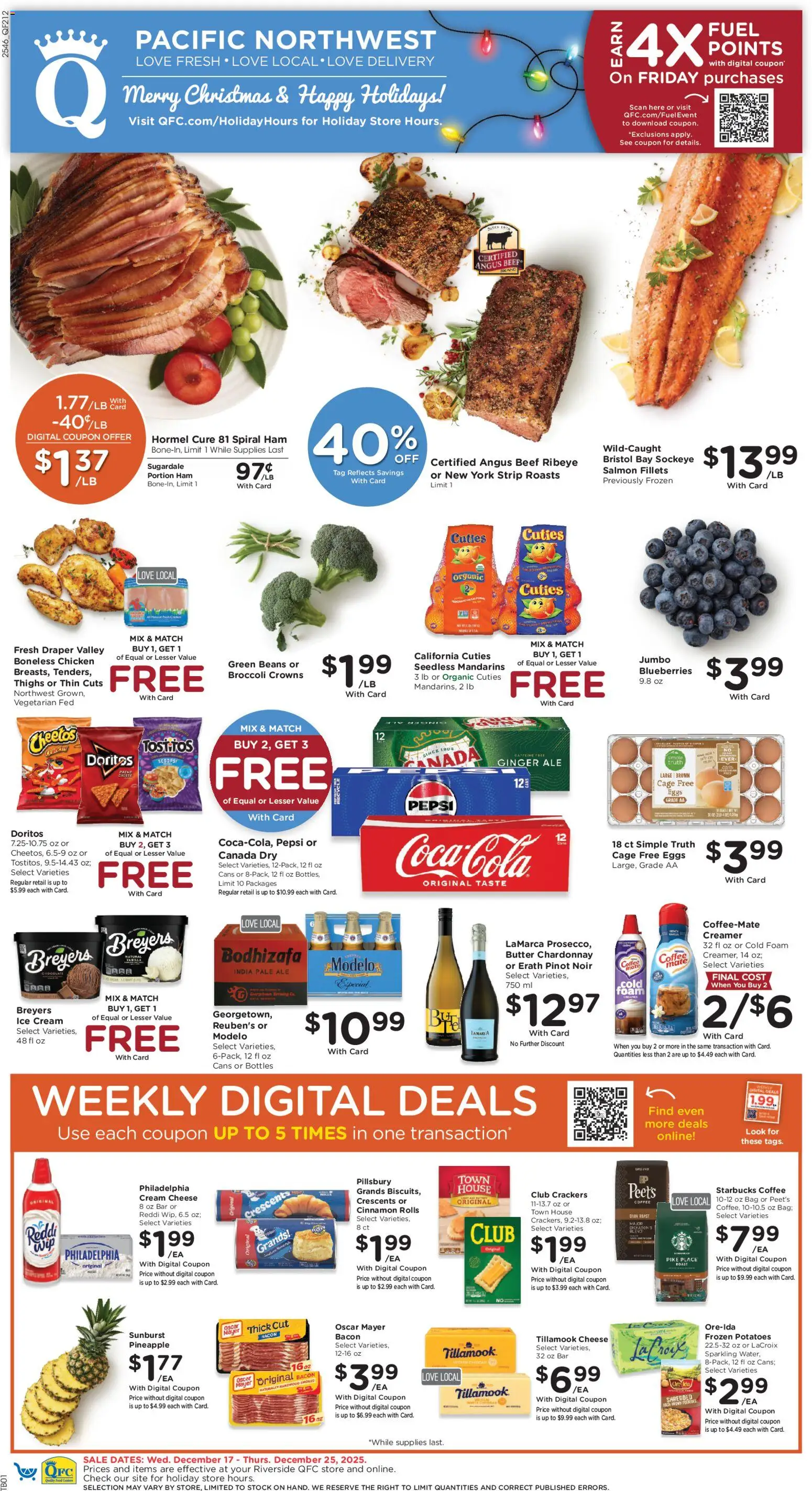 QFC Weekly Ad - WA - page 1- valid from 12/17/2025