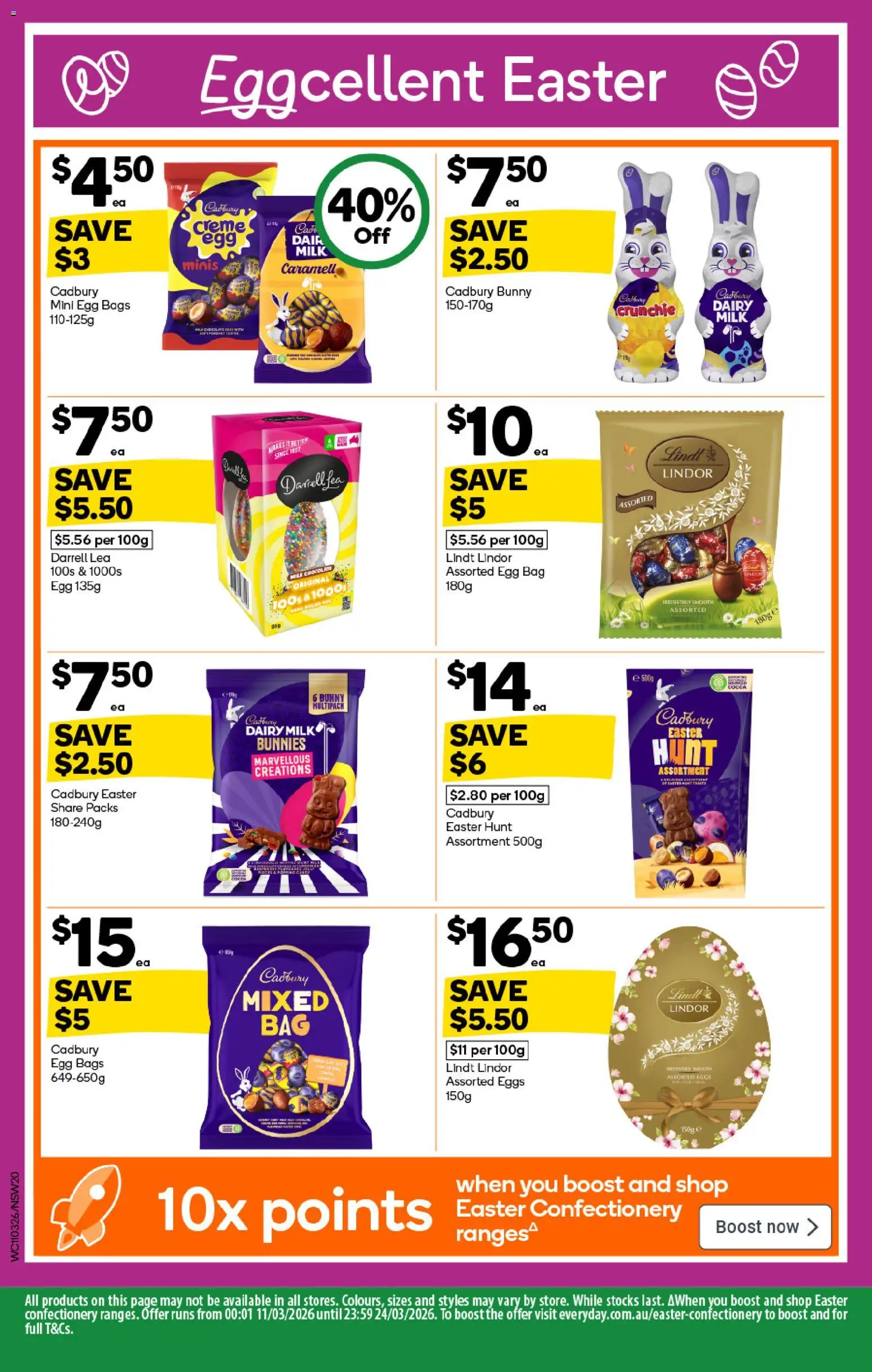 Woolworths catalogue  - page 20- valid from 11/03/2026