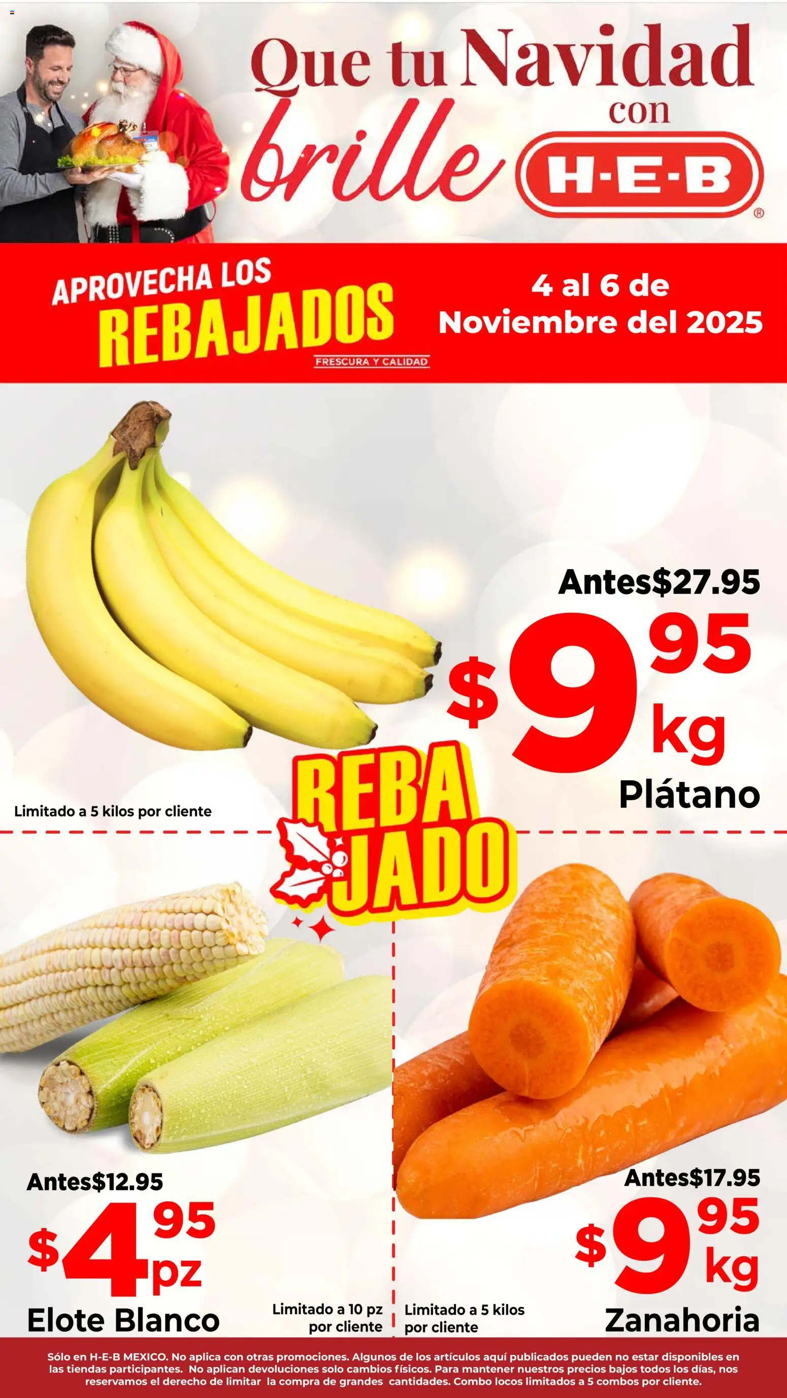 H-E-B folleto Aprovecha los Rebajalos - página 1- válido desde 04/11/2025