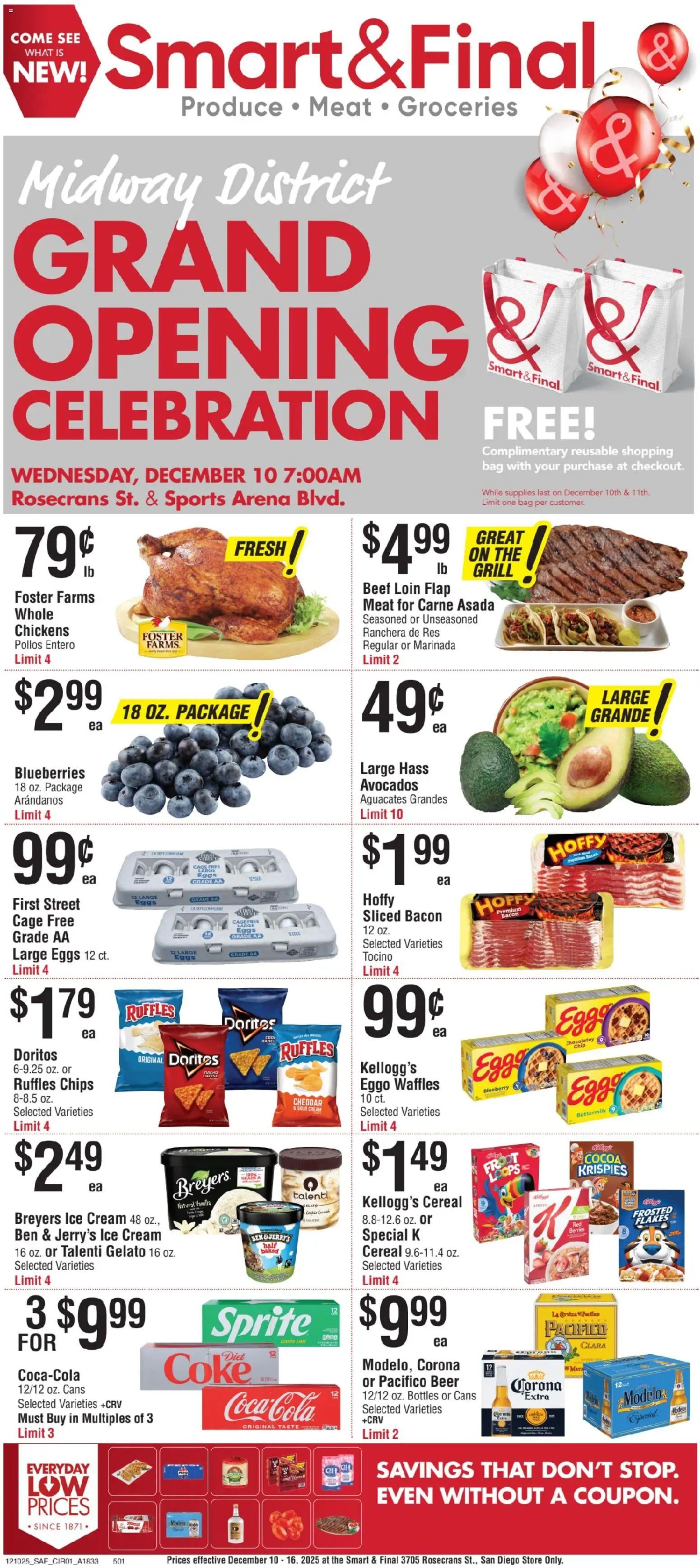 Smart & Final Weekly Ad - page 1- valid from 12/10/2025