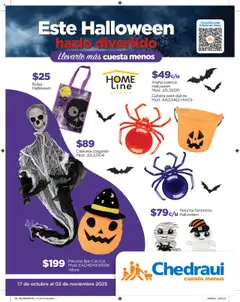 Chedraui folleto Este Halloween hazlo divertido válido desde 17/10/2025
