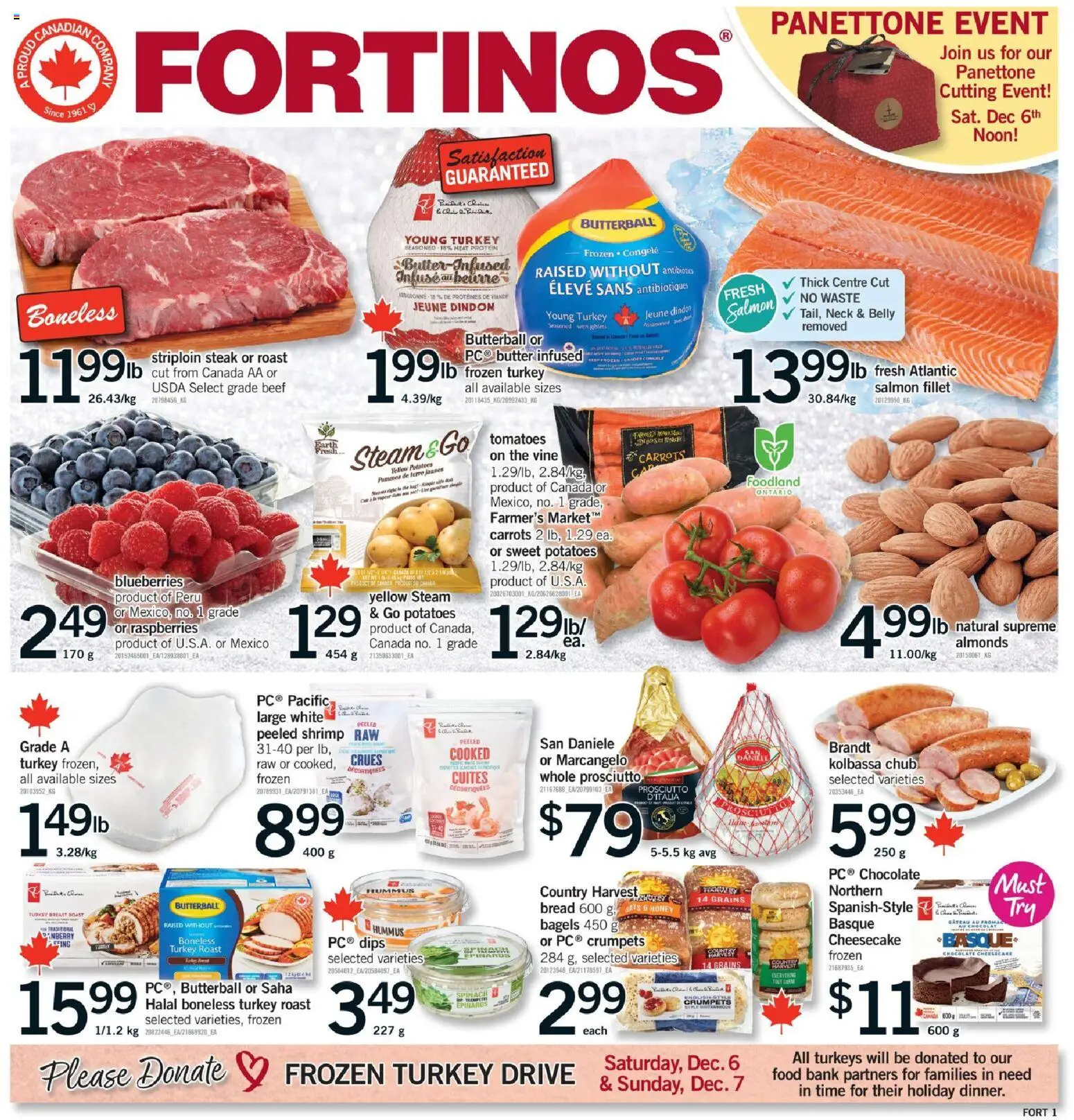 Fortinos weekly flyer / circulaire - page 1- valid from Dec 4, 2025