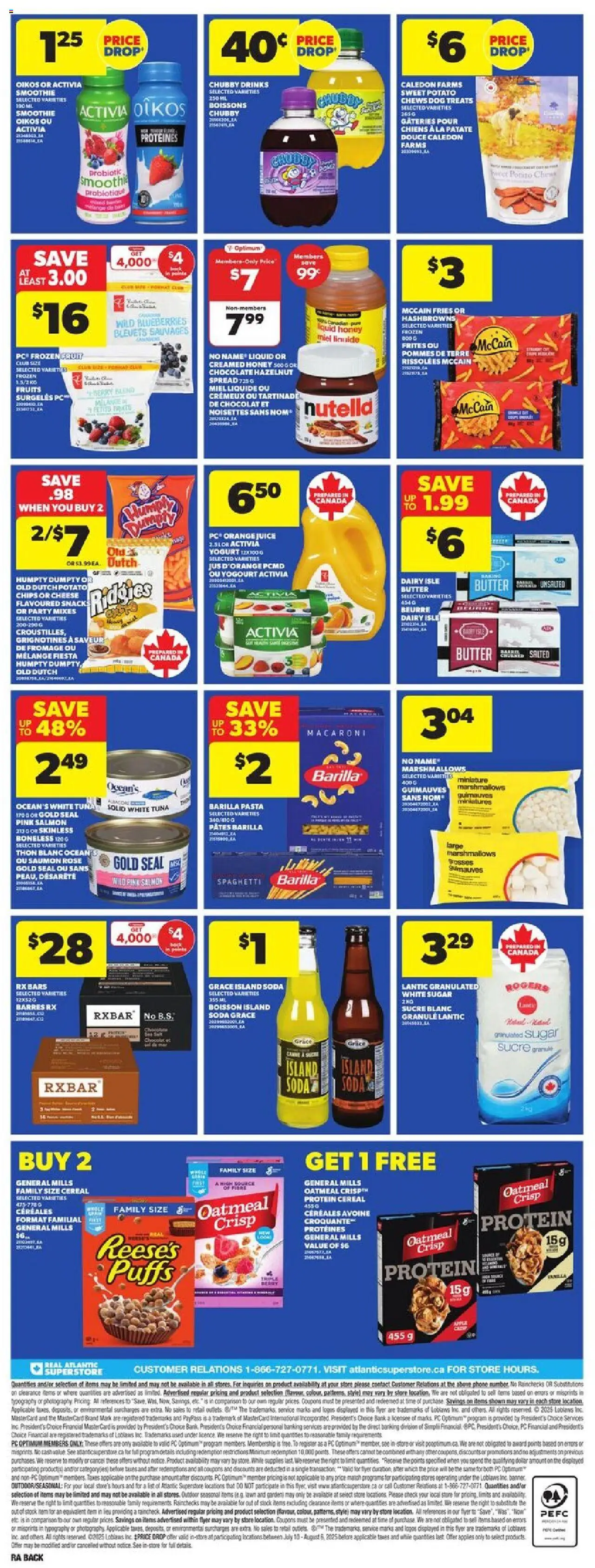 Atlantic Superstore weekly flyer / circulaire - page 4- valid from Jul 17, 2025