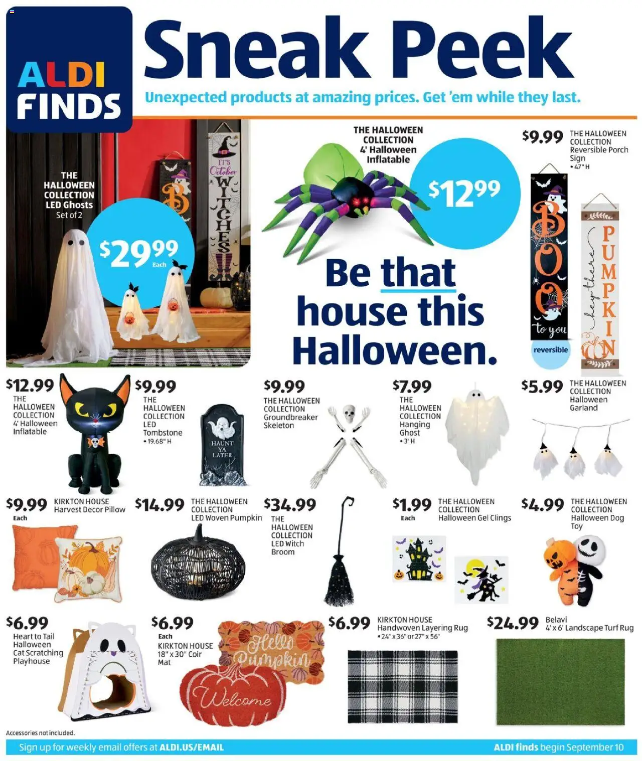 Aldi In Store Ad - page 1- valid from 09/10/2025