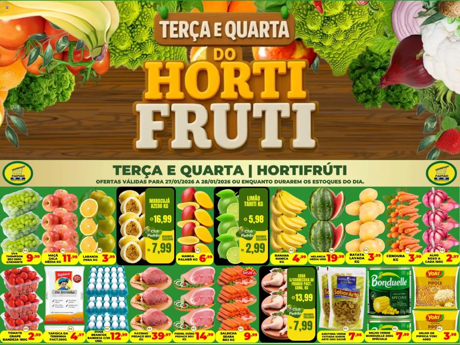 Supermercado Padrão - Ofertas Hortifruti - página 1- válido a partir de 28/01/2026
