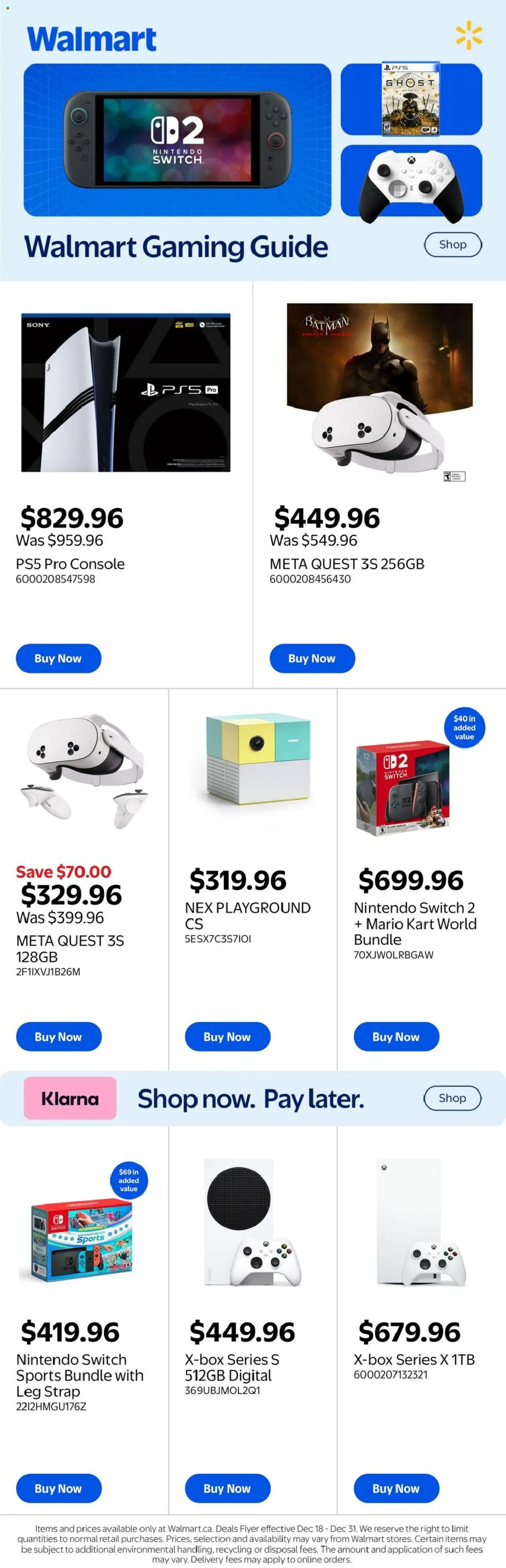 Walmart - Extended Aisle - page 1- valid from Dec 18, 2025
