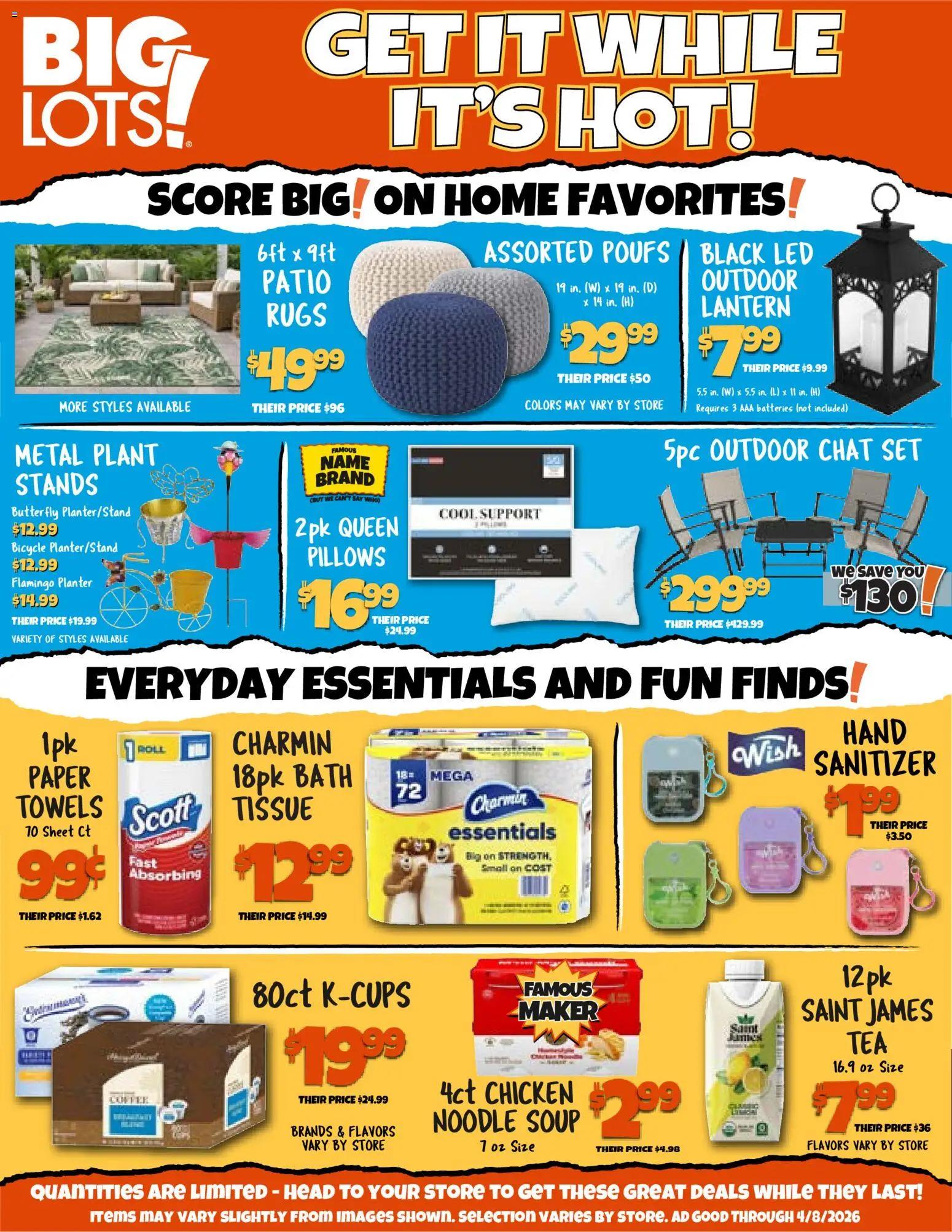 Big Lots Weekly Ad - page 1- valid from 04/04/2026