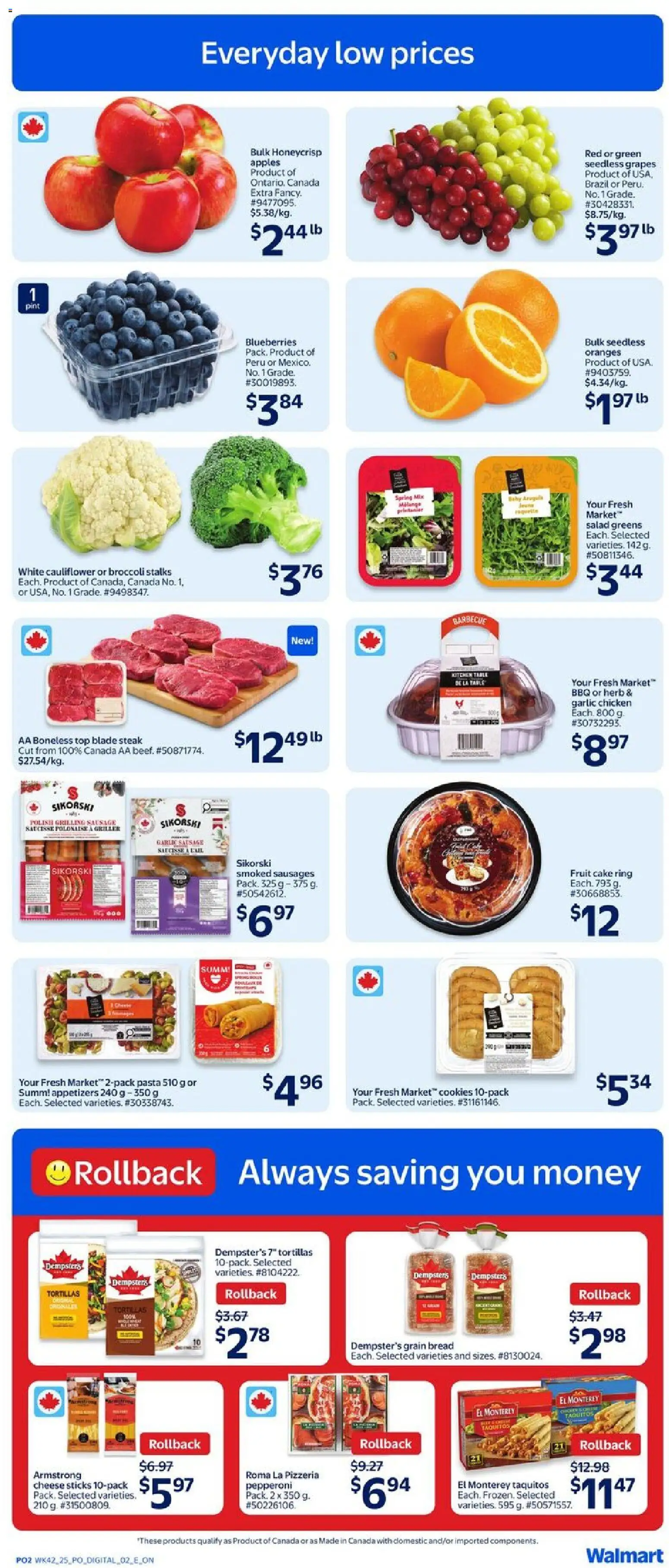 Walmart weekly flyer - page 3- valid from Nov 13, 2025