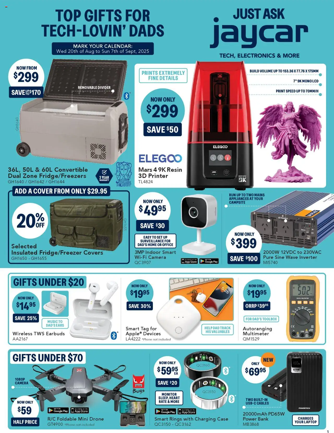 Jaycar Catalogue  - page 1- valid from 20/08/2025