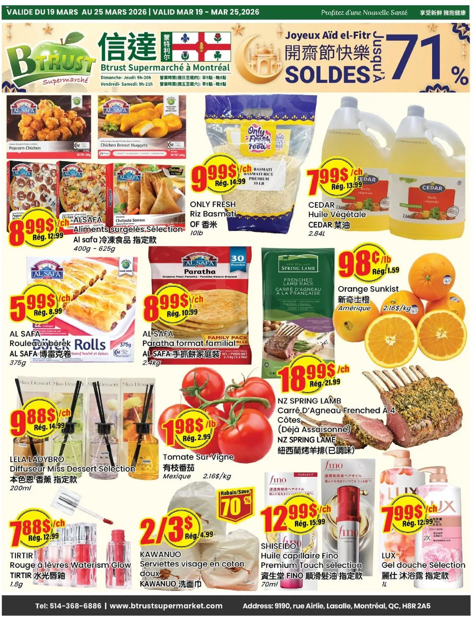 Btrust Supermarket weekly flyer / circulaire - page 1- valid from Mar 19, 2026