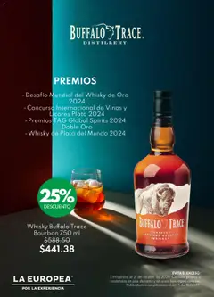 La Europea catálogo Buffalo Trace  válido desde 18/10/2025