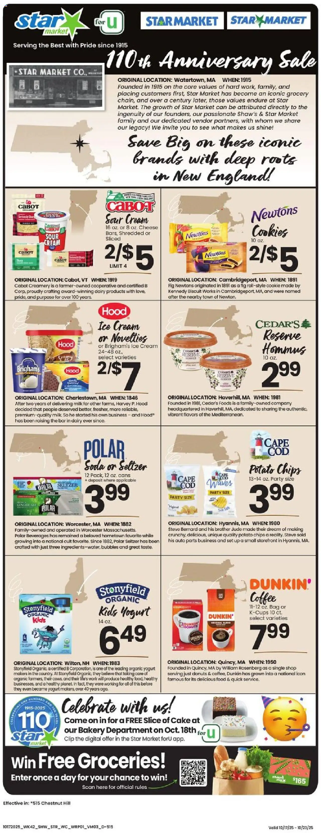 Star Market Weekly Ad - MA - page 1- valid from 10/17/2025