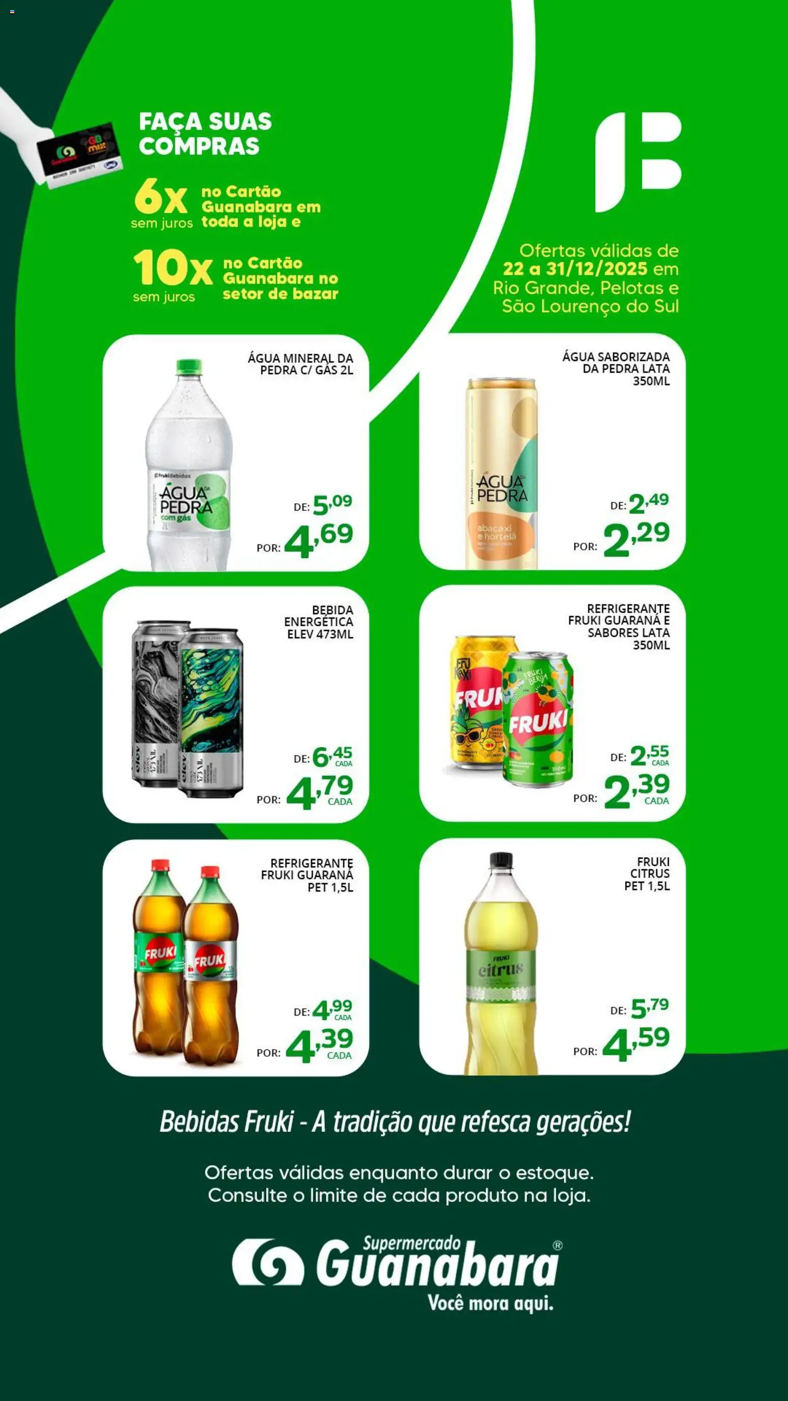 Supermercado Guanabara - Ofertas Bebidas - página 1- válido a partir de 22/12/2025
