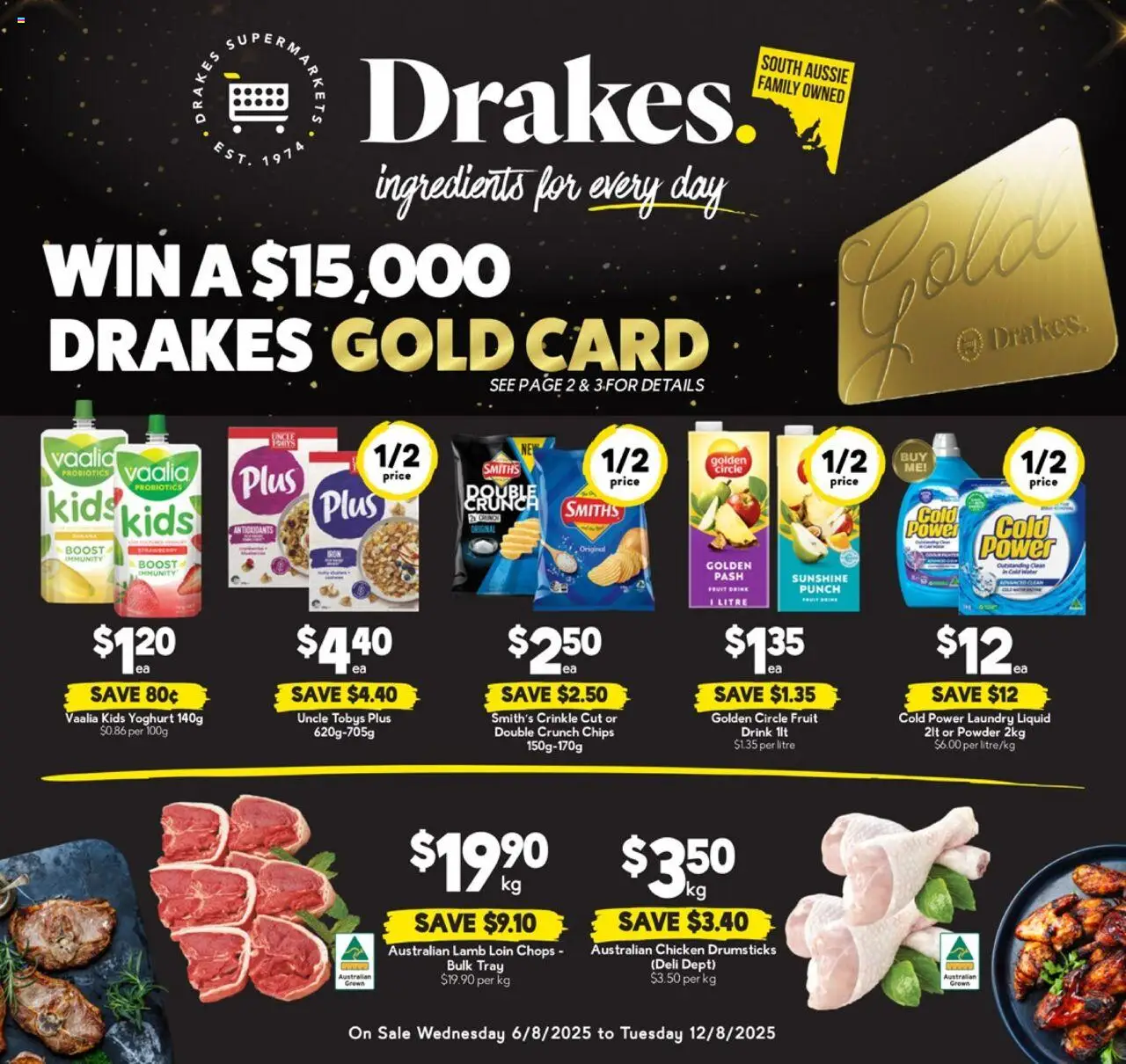 Drakes Catalogue SA - page 1- valid from 06/08/2025