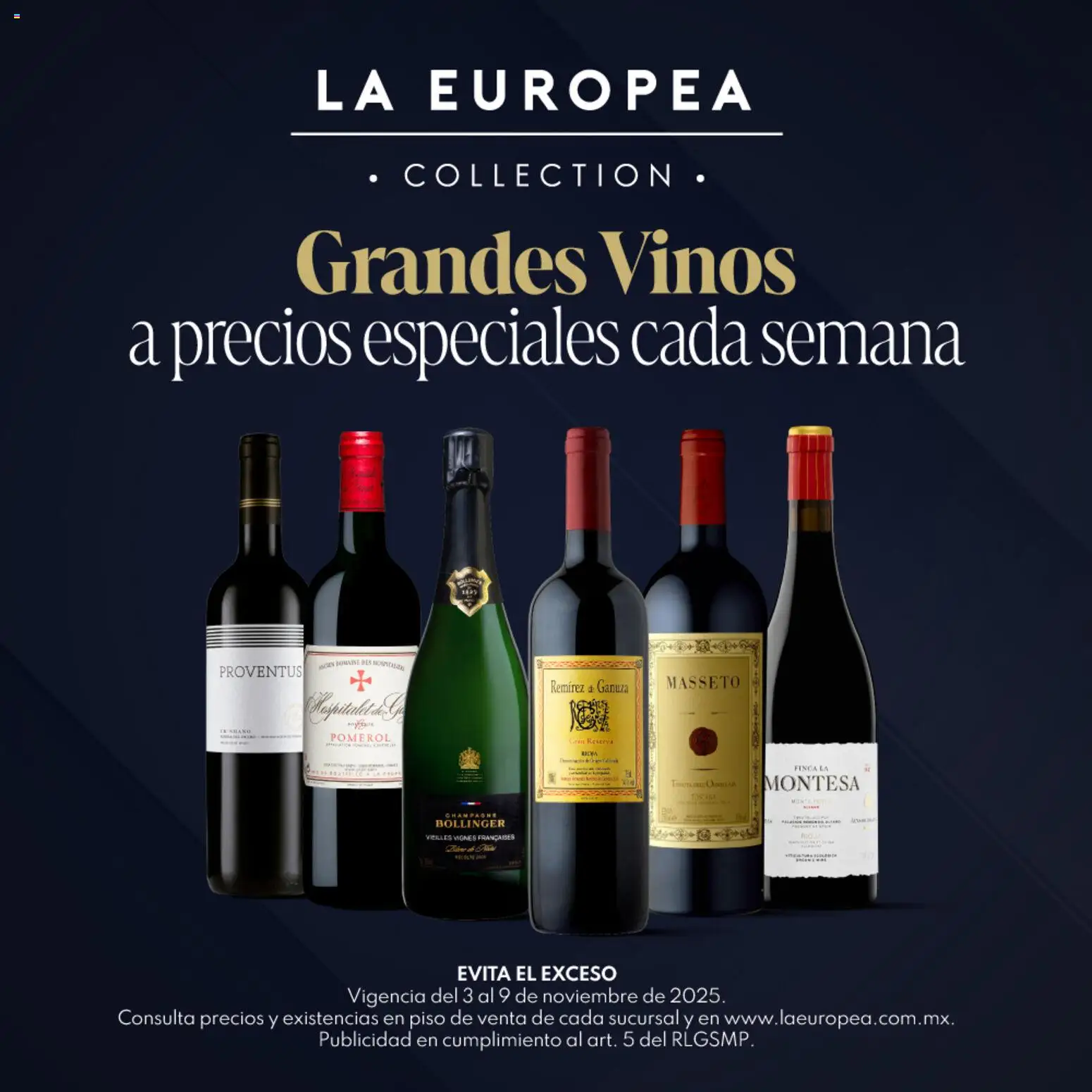 La Europea catálogo Grandes Vinos de la semana - página 1- válido desde 03/11/2025