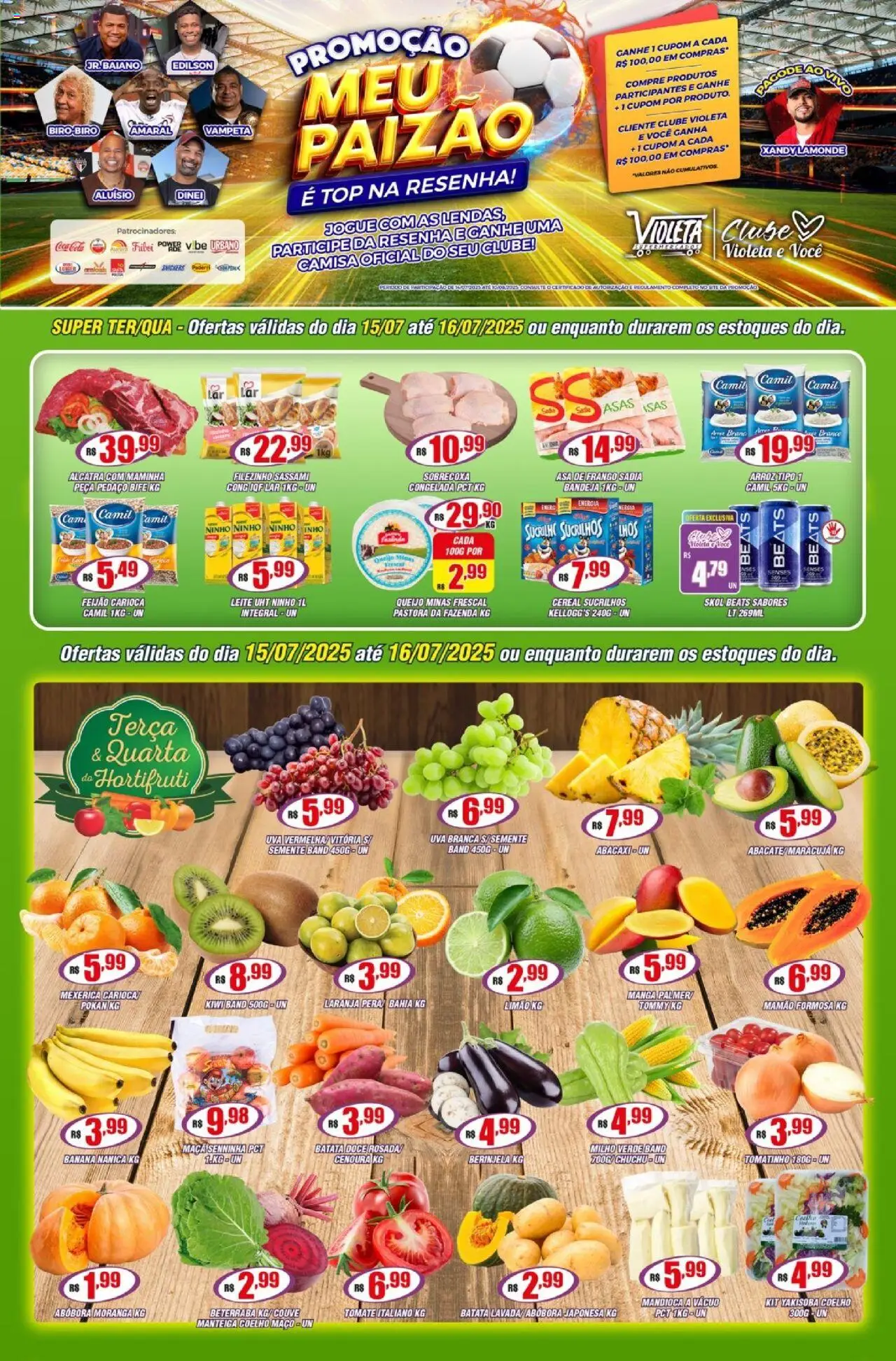 Violeta Supermercados - Ofertas da semana - página 1- válido a partir de 15/07/2025
