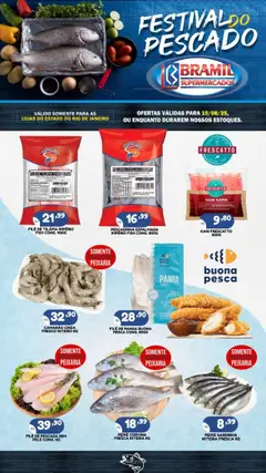 Pré-visualização Bramil Supermercados - Ofertas Festival do Pescado válida a partir de 15/08/2025