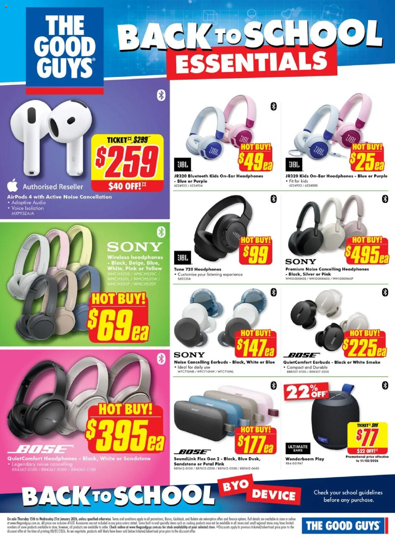 The Good Guys - Back to School Essentials - page 7- valid from 14/01/2026