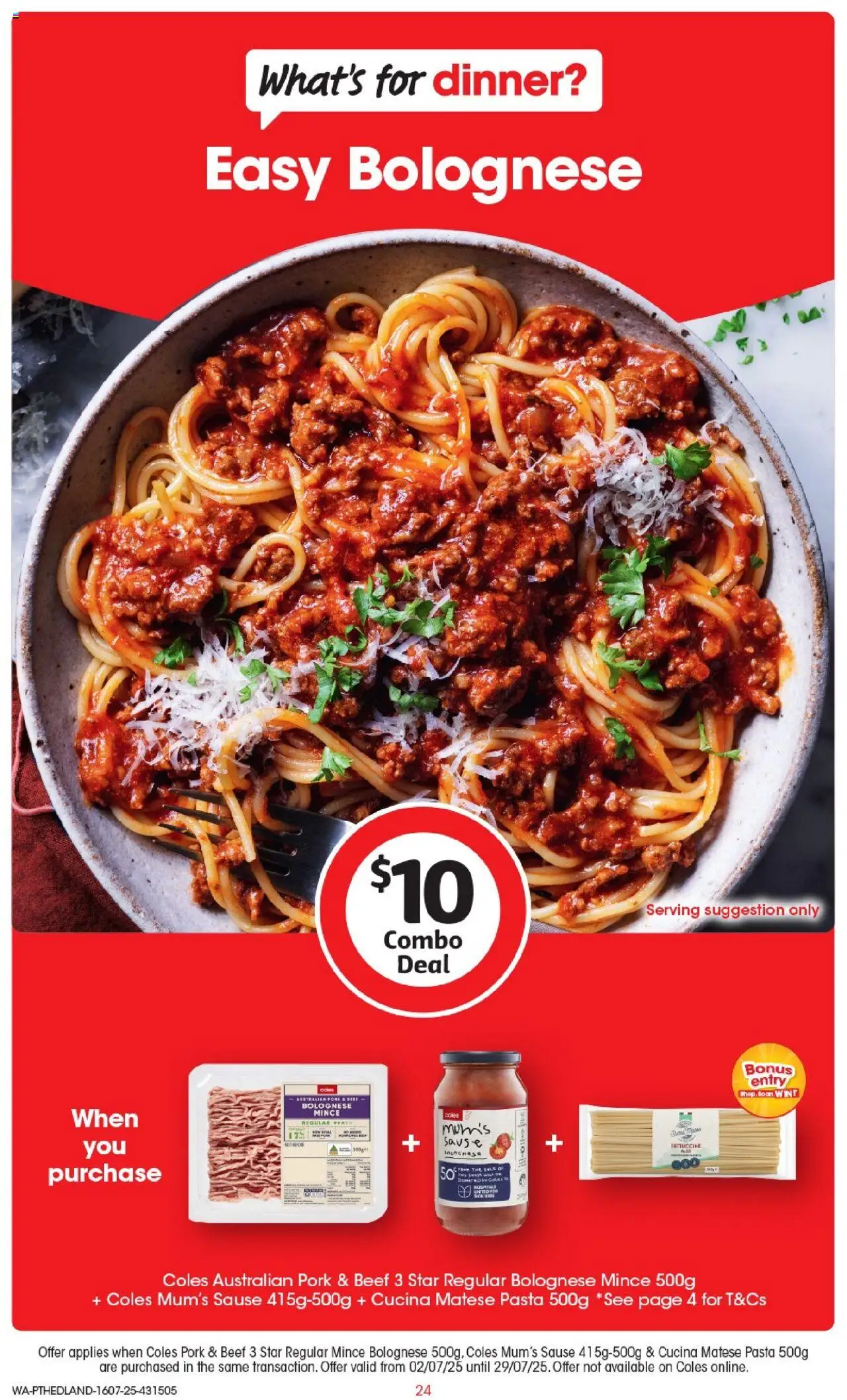 Coles Catalogue PT Hedland - page 24- valid from 16/07/2025