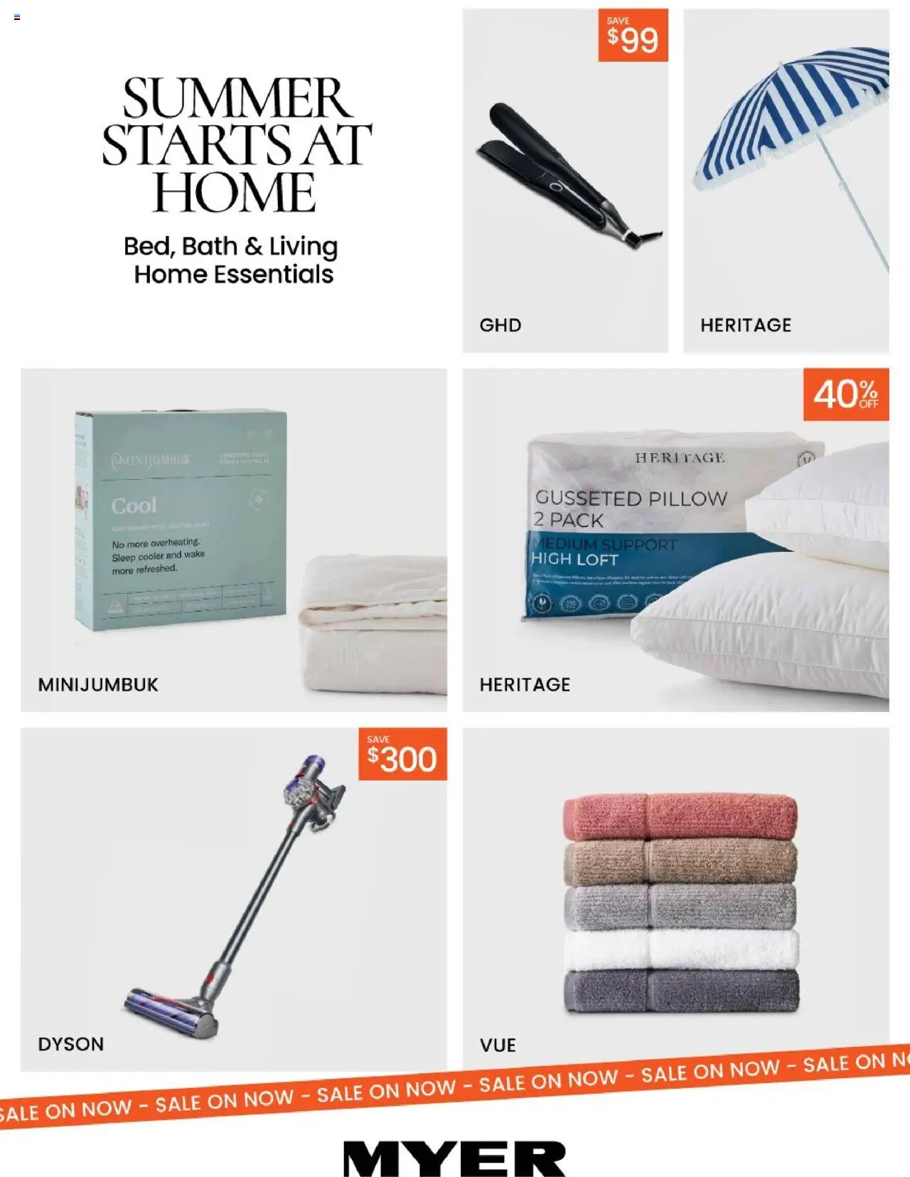 Myer Catalogue Bed, Bath & Living Home Essentials - page 1- valid from 14/10/2025