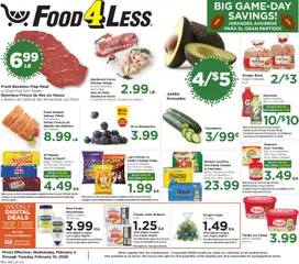 Preview Food 4 Less Weekly Ad valid from 02/04/2026