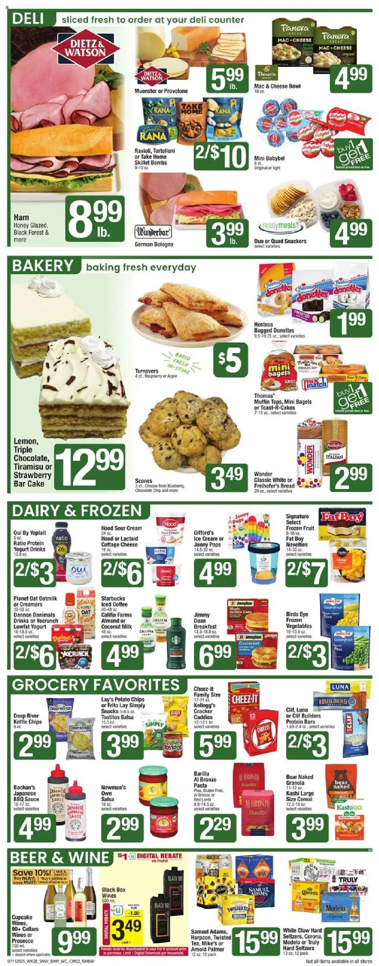 Shaw's Weekly Ad - NH - page 2- valid from 07/11/2025
