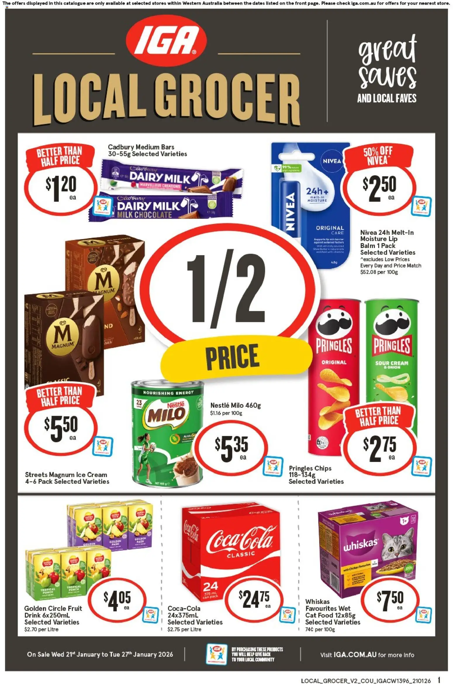 IGA Local Grocer NT/WA - page 1- valid from 21/01/2026