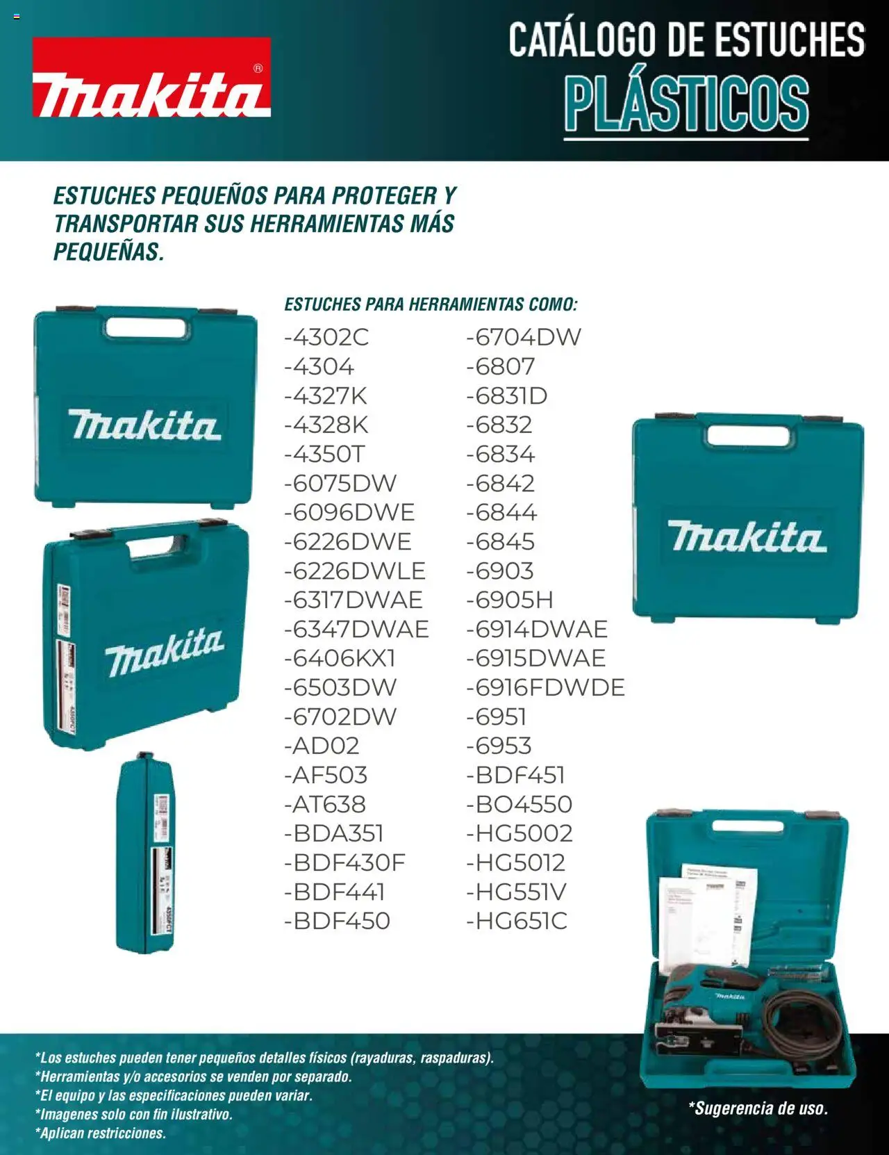 Makita - Catálogos De Estuches Plásticos - página 2- válido desde 06/06/2022