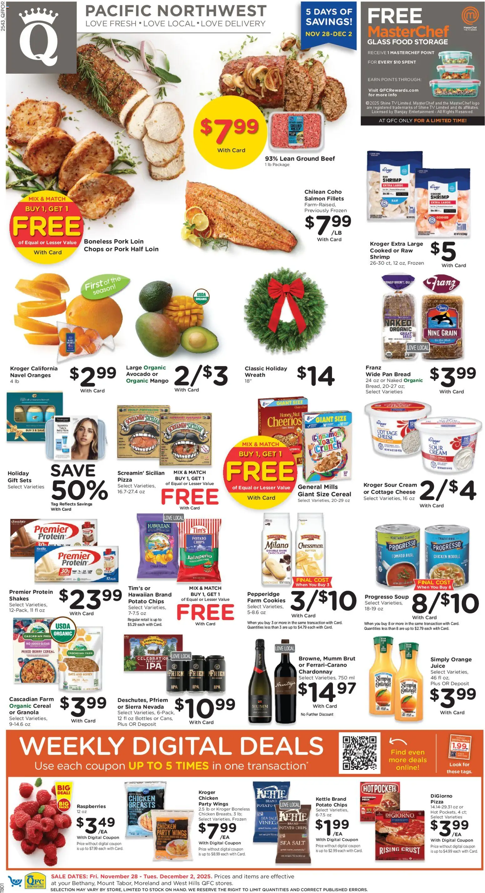 QFC Weekly Ad - OR - page 1- valid from 11/28/2025